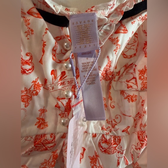 Savage X Fenty Ruffle Pajama Set - Picture 12 of 14